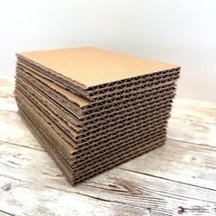 25 pack – 3×3 3×4 3×5 3×6 4×4 4×5 4×6 5×7 Corrugated Cardboard Sheets 32ECT