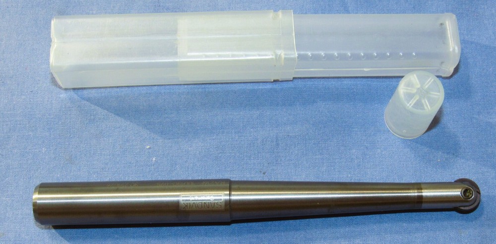 New Sandvik RA216F-10013C-075 Carbide Ball Nose Indexable 5Axis Cutter 2 Insert