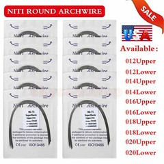 10pcs/pk Dental Orthodontic Niti Arch Wire Round Ovoid Form all size option U-pi