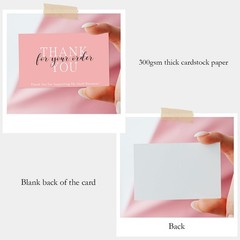 300PCS Thank You for Supporting My Business Cards 2 X 3.5 Inches Thank You