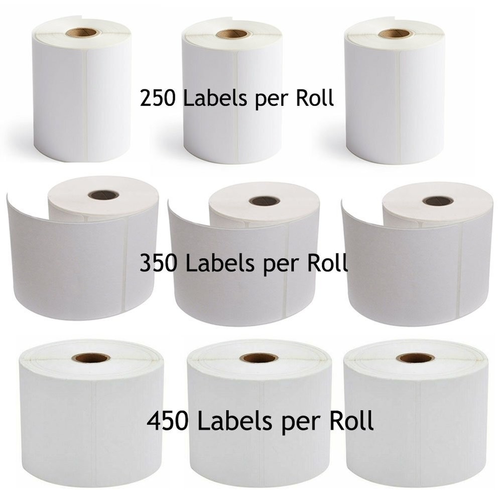 20 Roll 4×6 Direct Thermal Label 250/Roll 450/Roll For Zebra Eltron LP2844 ZP450