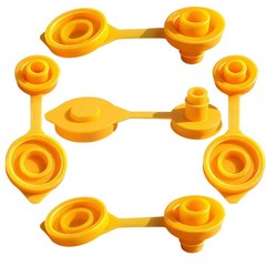 5PCS Yellow Ventilation Caps For Gas Cans 8mm Universal Fuel Jug Replacement