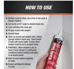 Kwik Seal 10 Oz. White Kitchen and Bath Sealant (2-Pack)