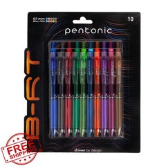 Pentonic Retractable Ballpoint Pens 10 Count