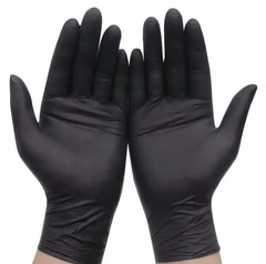20/100pcs Black Nitrile Gloves Disposable Powder Free Cleaning