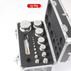 M1 Class Calibration Weight Set 1mg-5kg, 304 Stainless Steel for Balance