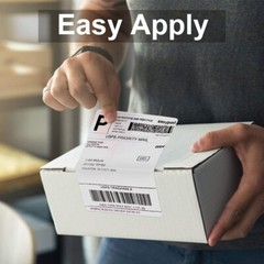4 Rolls 250/Roll 4″ x 6″ Direct Thermal Shipping Labels for Zebra GX420D LP-2442