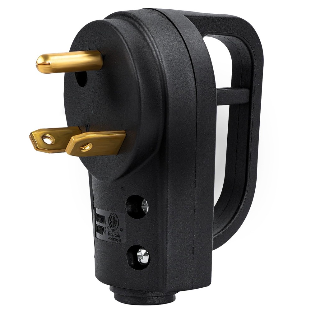 30 Amp RV Replacement Plug ETL Listed 125V Male NEMA TT-30P for RV Trailer