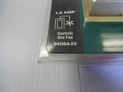 NEW PASS & SEYMOUR LEGRAND FAN CONTROL SWITCH 94084-IV 94084IV 1.5A 1.5 A AMP