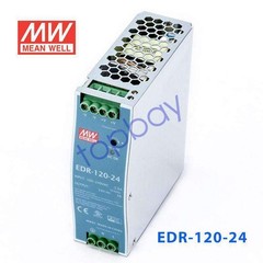 Mean Well EDR-120-24 Single Output Industrial Power Supply 120W 24V – DIN Rail
