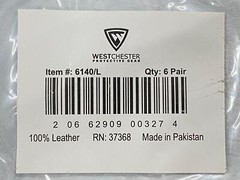6 new Pairs – Westchester Ironcat #6140/L Large, Leather Tig Welding Gloves