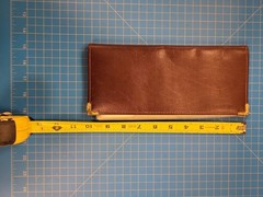 Vintage Cambridge Mead 33072 Business Card Organizer Book Holder Wallet Brown