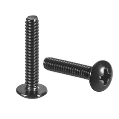 #6-32 x 3/4″ Truss Head Machine Screws 304 Stainless Steel Black 50 Pcs