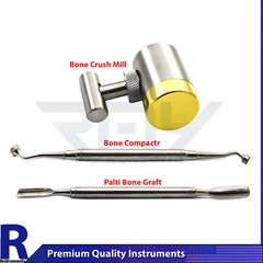 Dental Surgical Grafting Bone Compactor & Orthopedic Implants Bone Crush Lab New