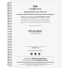 2026 Planner Refill, Weekly & Monthly, 7″ X 8.75″, Medium, Executive, Dayminder