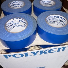 4 Rolls Polyken 203 9 mil Multi-Purpose Duct Tape Blue / Red / Brown 2” X 60yds