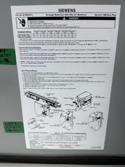 Siemens SLVBH4614G Sentron 30A Fusible Bus Plug 600V 4 Wire IP55 200kA