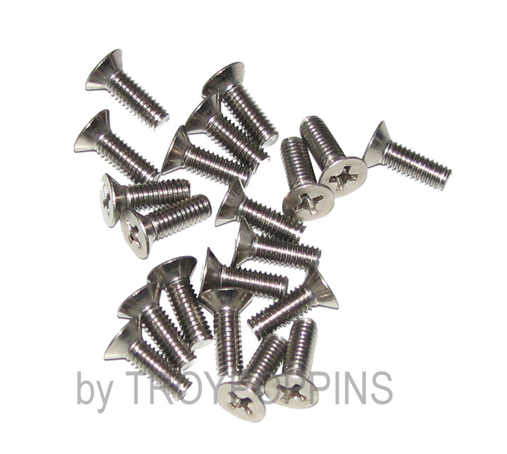 20-SS M4-0.7 X 12MM PHILLIPS FLAT HEAD PFH METRIC MACHINE SCREWS STAINLESS STEEL