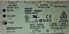 Omron S82K-09024-500 PLC Power Supply Unit