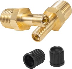 1/4″ Inflation Schrader Valve with Push to Connect for 1/4″ OD Air Line Tubin…