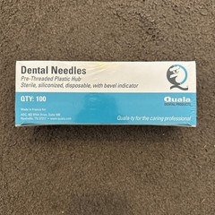 QTY 100 Quala DP47827 Dental Needles 27 Gauge Short 1″ Orange