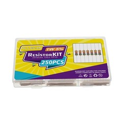 25 Values 1W Carbon Film Resistor Kit from 1 Ohm to 1M Ohm 1 Watt 5% Resistors A