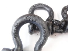 5 Pack Columbus Mckinnon 1/2″ 3 Ton Theatrical Screw Pin Anchor Shackles
