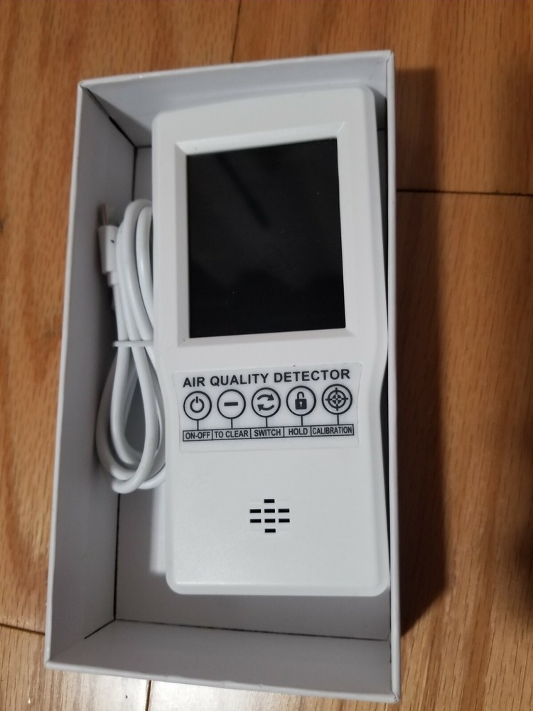 Digital LCD Display Air Quality Monitor PM2.5 CO2 HCHO Detector for Home Bedroom