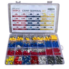 Versatile 385-Piece Electrical Terminal Kit for Automotive and Household Repairs
