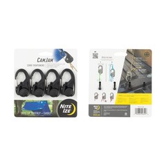 Nite Ize CamJam Cord Tightener – Tie Down Rope Tightener with Carabiner Clip –