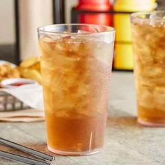 (ONE DOZEN) 32 oz DRINK PEBBLED CLEAR HARD PLASTIC TUMBLERS BPA FREE, 6.5″ TALL