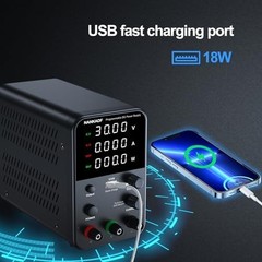 Variable DC Power Supply 30V 10A, Adjustable Bench Power Supply, USB Quick Charg