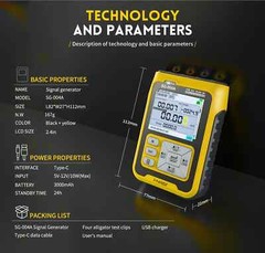 FNIRSI SG004A Signal Generator 4-20mA Thermocouple Thermal Resistance Calibrator