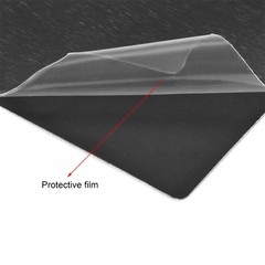 Blank Metal Card 88x53x1mm Anodized Aluminum Plate Black 15 Pcs
