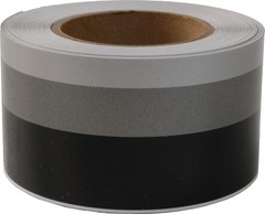 Premium 2″ x 50′ Three Color Stripe Tape – Black, Silver & More – Versatile Deco