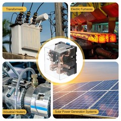 AC110V 120A Electromagnetic Relay High Power Relay DPDT 2NO 2NC 8 Terminal