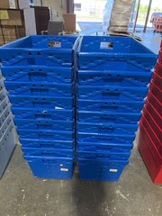 Lot of 20 Corrugated Plastic Postal Mail Type Totes Bin 18.5″L x 13.5″W x 11.5″H