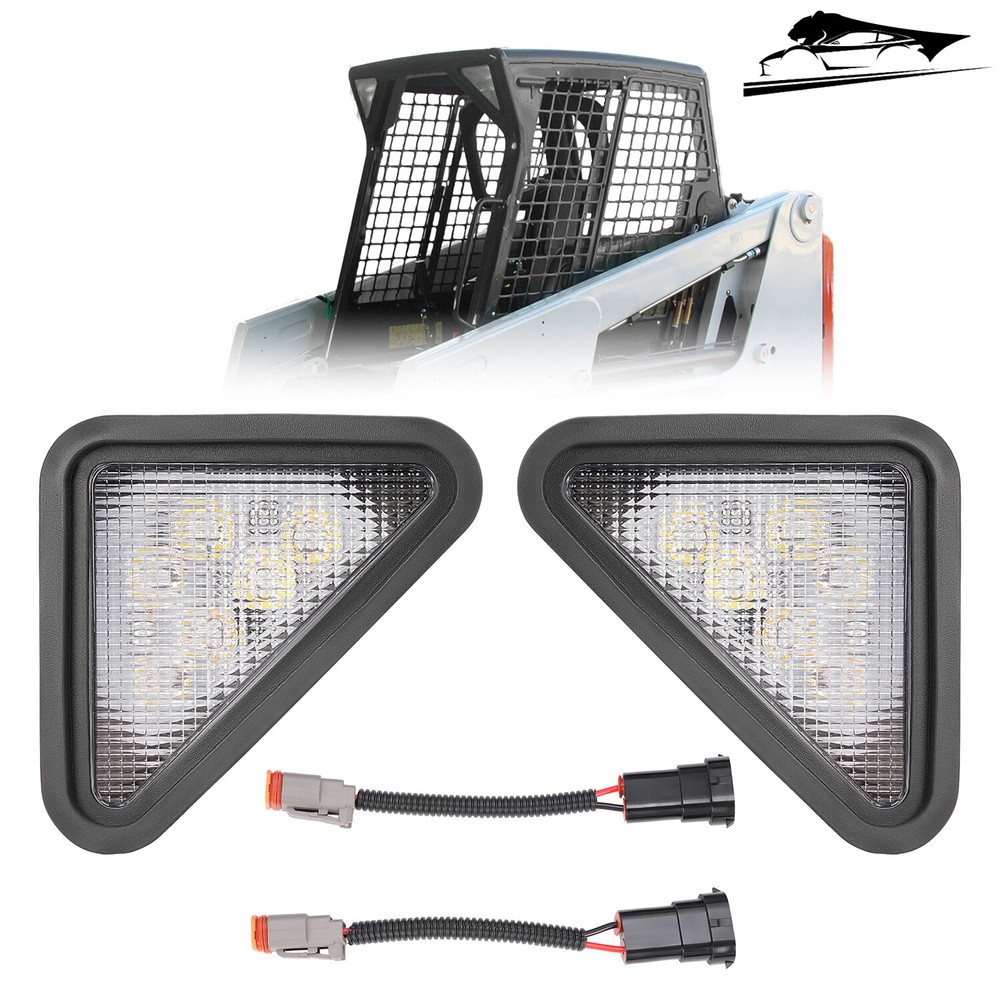 2PCS LED Headlight Work Light Kit LH + RH For Bobcat Skid Steer Loaders #7259523