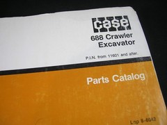 CASE 688 Crawler Excavator Parts Manual Catalog Book From PIN 11601 & After OEM
