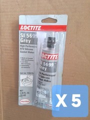 X5 -SI 5699™ Grey High Performance RTV Silicone Gasket Maker, 70 mL Tube 135275
