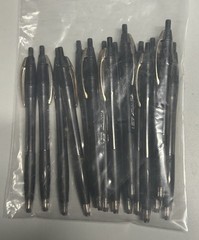 BIC Atlantis Retractable Ballpoint Pen 1.0MM Medium point Black Ink 15 Pack