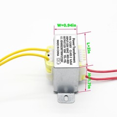 12V/10W AC/AC Power Transformer, Input 120V/60HZ 120V to 12V 10VA