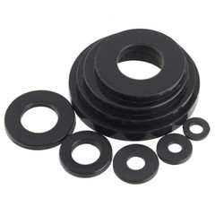 BLACK NYLON WASHERS FORM A FLAT PLASTIC WASHER M2,M3,M4,M5,M6,M8 – M24 DIN 125