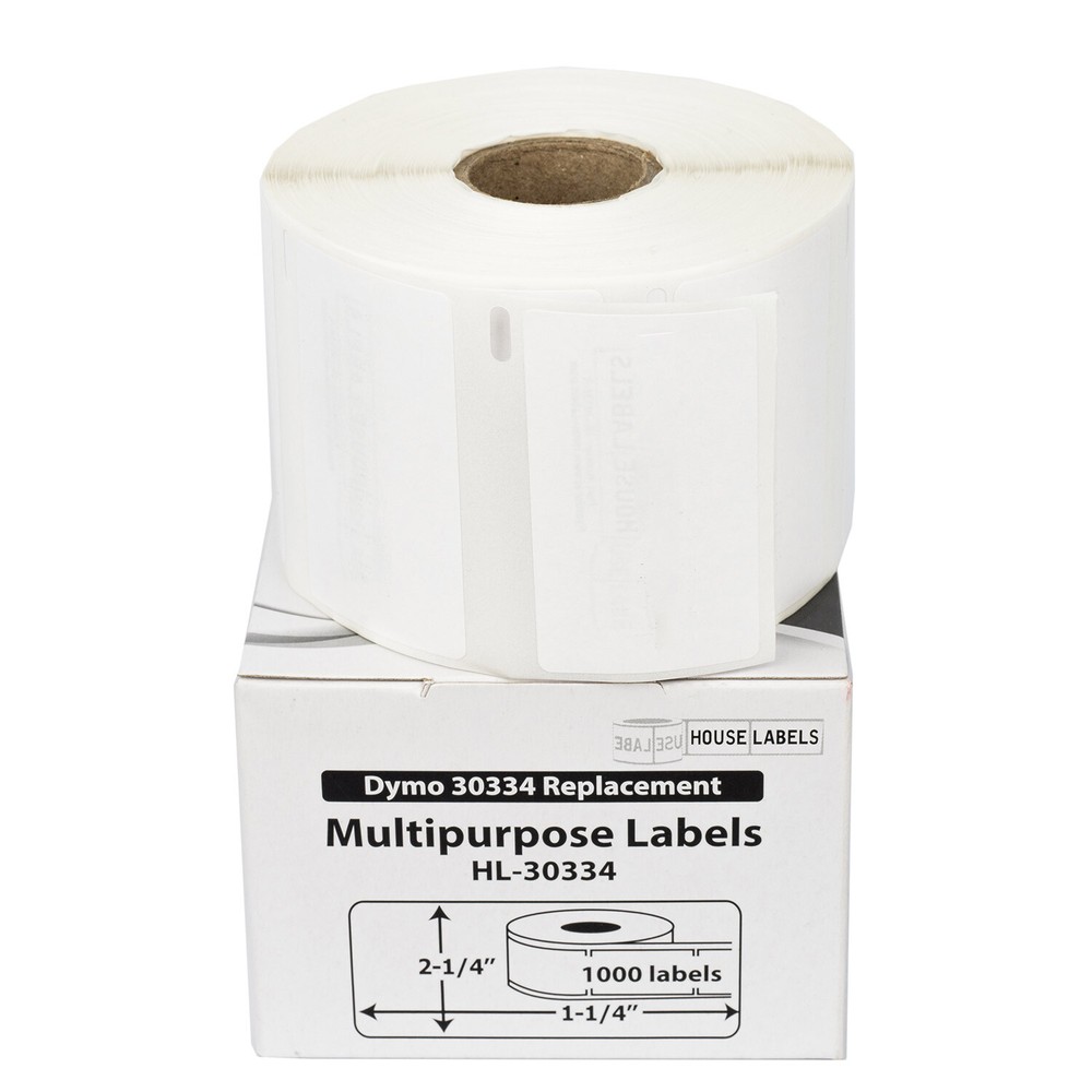 DYMO LW 30334-R : REMOVABLE Multipurpose Labels – (50) Rolls of 1000 – FREE SHIP