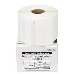 DYMO LW 30334-R : REMOVABLE Multipurpose Labels – (50) Rolls of 1000 – FREE SHIP