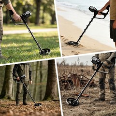 Detector De Metales Oro y Plata LCD Display Deep Ground Gold Finder Waterproof