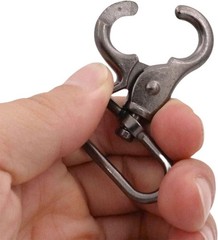 10 Pack 1-1/2” Swivel Trigger Snap Hook Lobster Claw Clasp Spring Loaded