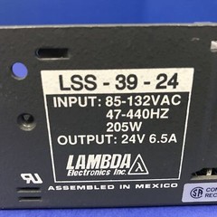Lambda LSS-39-24 DC Power Supply, 24VDC 6.5A, New in Box