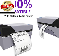 12 Rolls 4″ X 2″ Direct Thermal Labels for Barcodes Postage Address Shipping Lab