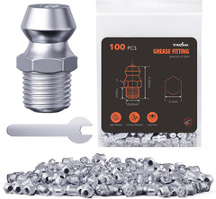 1/4″-28 Zerk Grease Fittings, SAE Grease Nipples with Straight, Grease Fittings